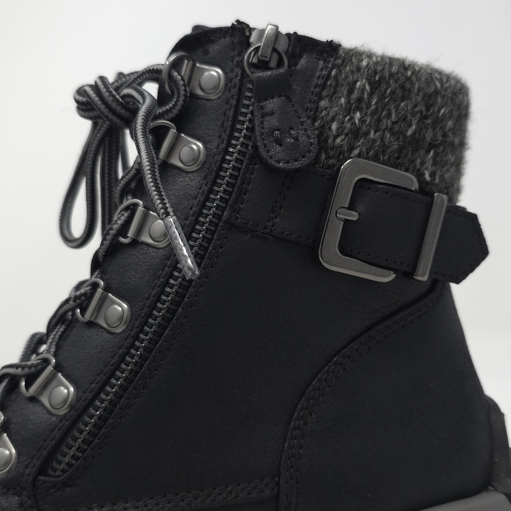 CLIFFS BY WHITE MOUNTAIN Cushioned Lace Up City Hiker Sneaker Boot Black 7.5M - Picture 8 of 11